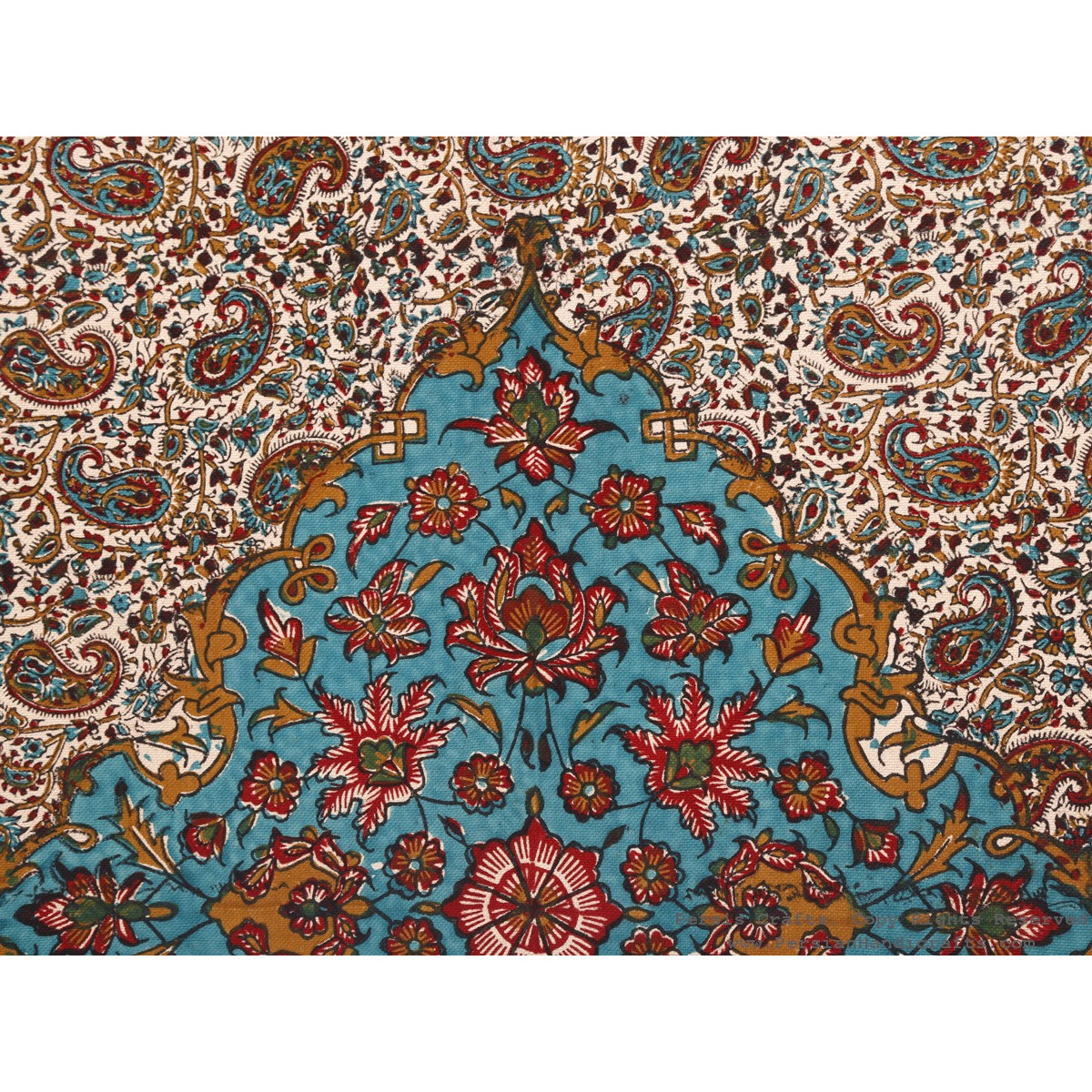 Persian Tapestry (Ghalamkar) Tablecloth HGH3602 Persiada